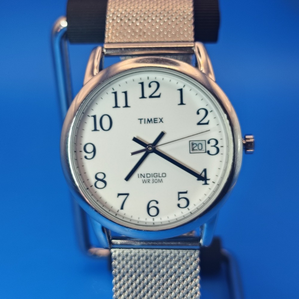 Vintage 2006 Timex Easy Reader‎ Date 35mm Men's Quartz Watch Restored